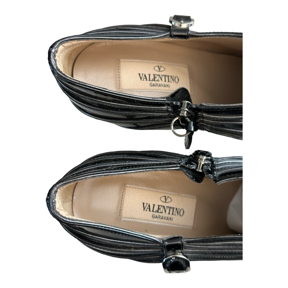 Valentino Garavani Patent Leather Heel Booties Black Size 36.5 EU/ 6 US - Picture 8 of 14